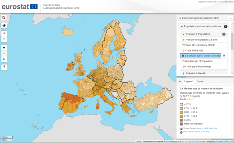 Opin gögn af Evrópu